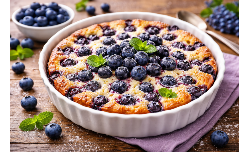 Clafoutis aux myrtilles