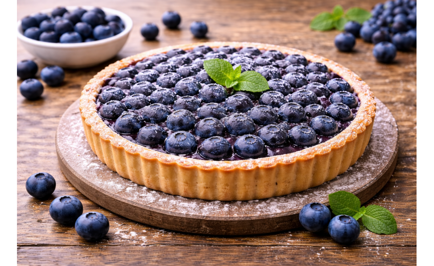Tarte aux myrtilles
