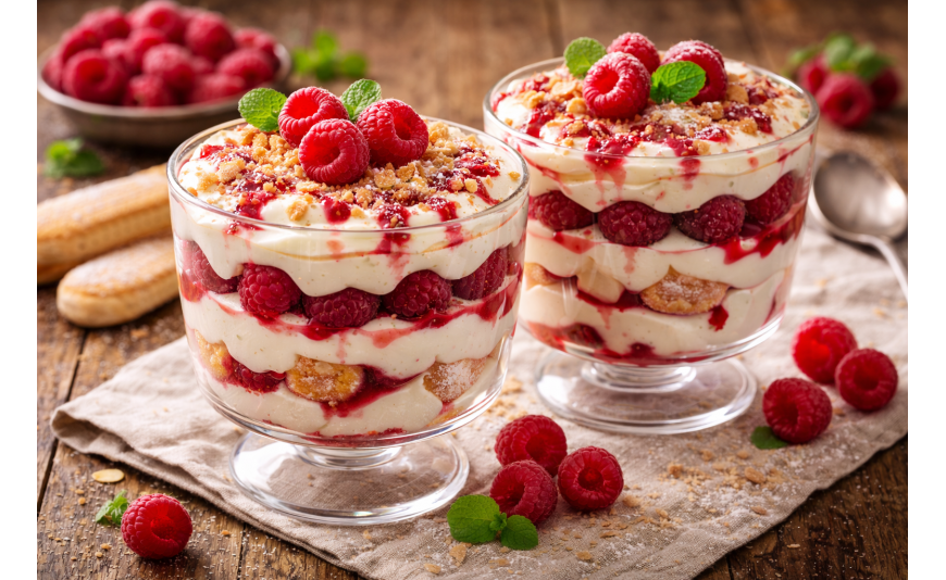 Tiramisu aux framboises